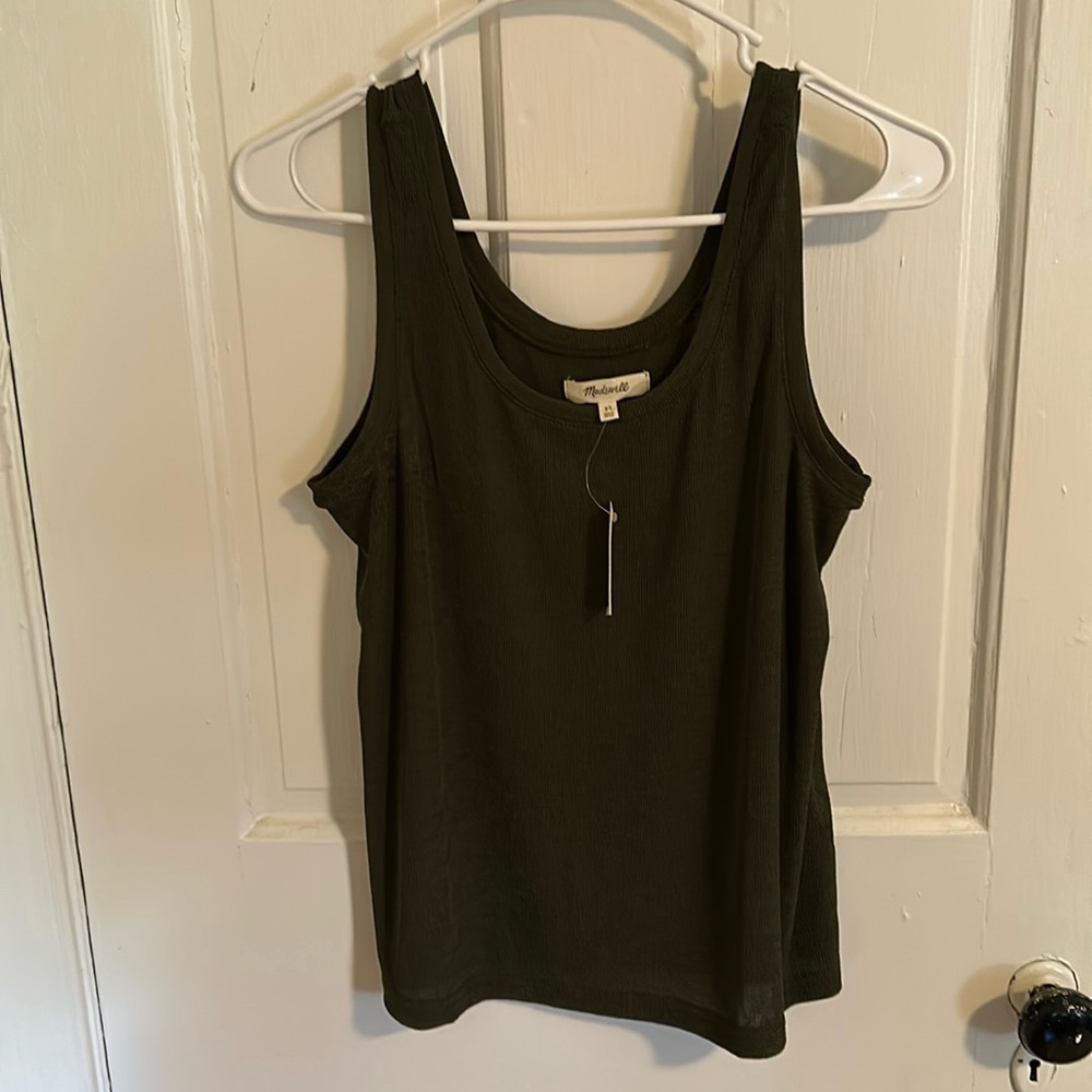 Madewell NWT tank top army green
